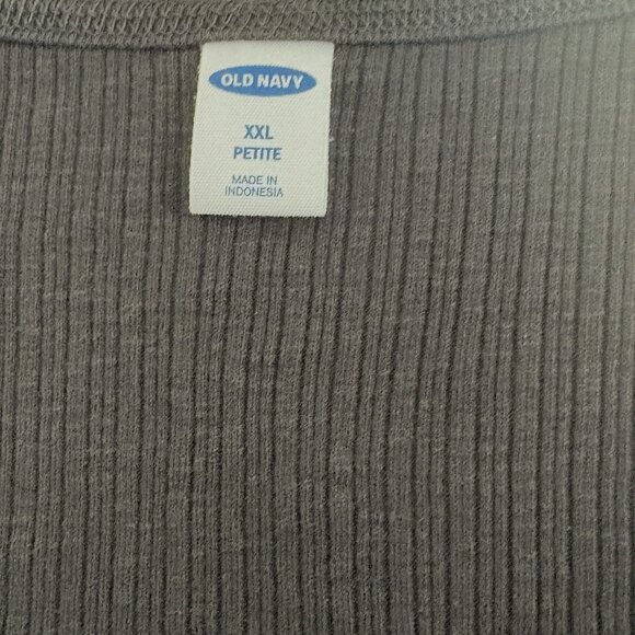 Old Navy Lace Up Rib Knit Swing Tank Top Sleeveless Black Size XXL Petite - Picture 4 of 4